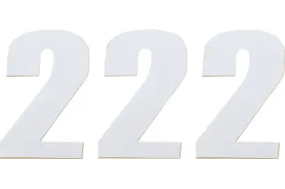 NUMBER MSE 2 4.5 WHITE