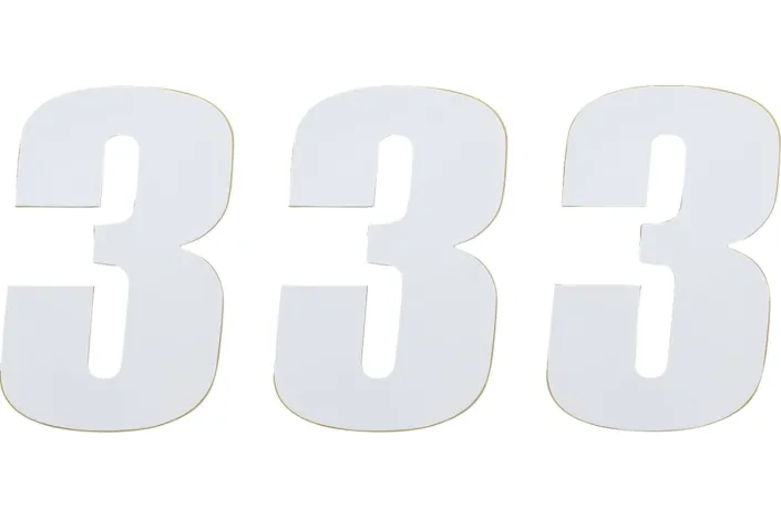 NUMBER MSE 3 4.5 WHITE