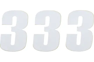 NUMBER MSE 3 4.5 WHITE