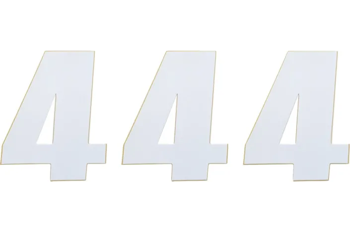 NUMBER MSE 4 4.5 WHITE