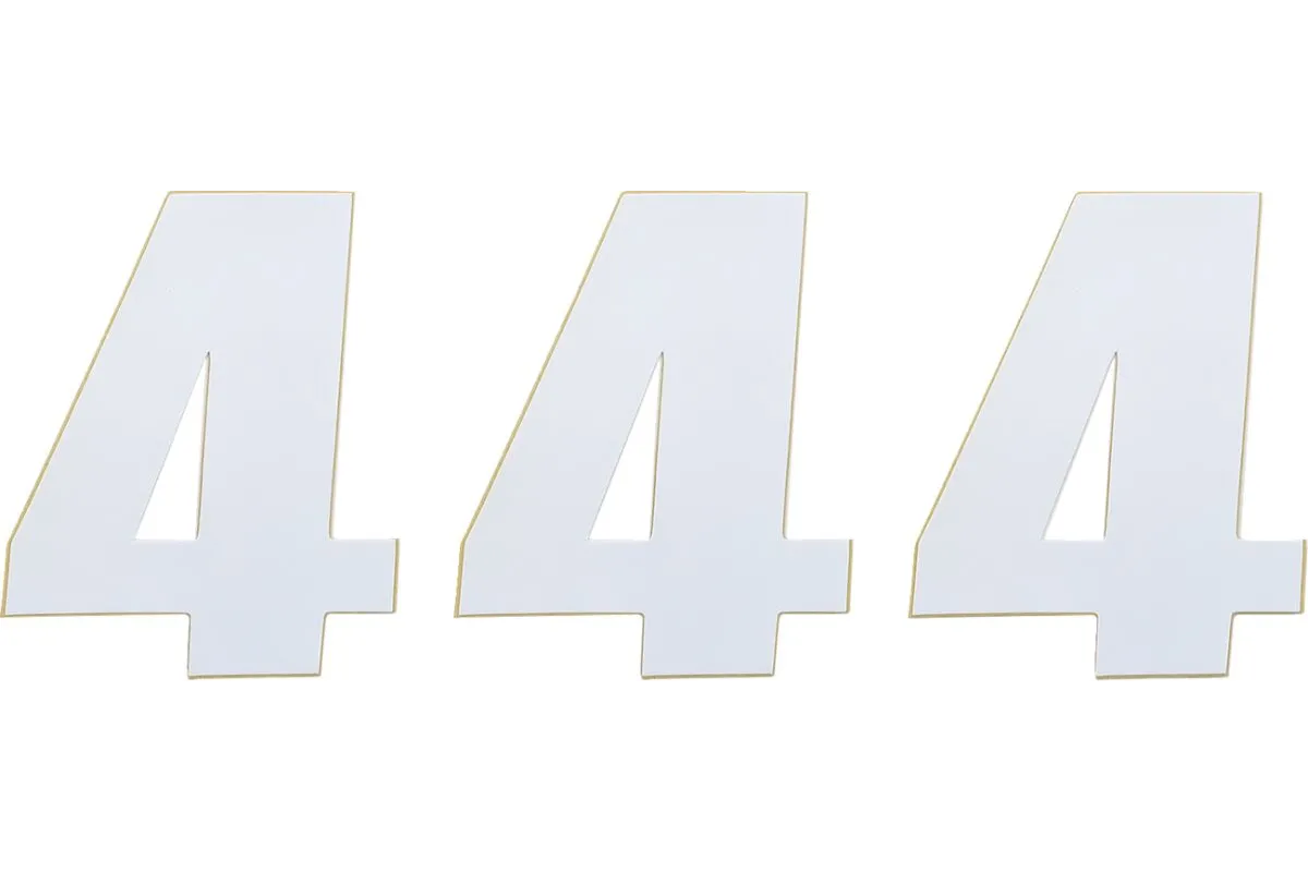 NUMBER MSE 4 4.5 WHITE