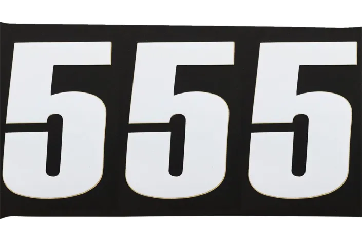 NUMBER MSE 5 4.5 WHITE