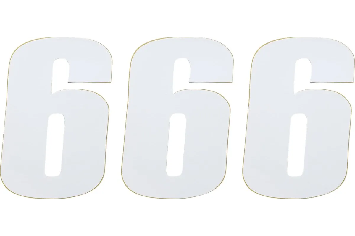 NUMBER MSE 6 4.5 WHITE