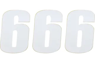 NUMBER MSE 6 4.5 WHITE