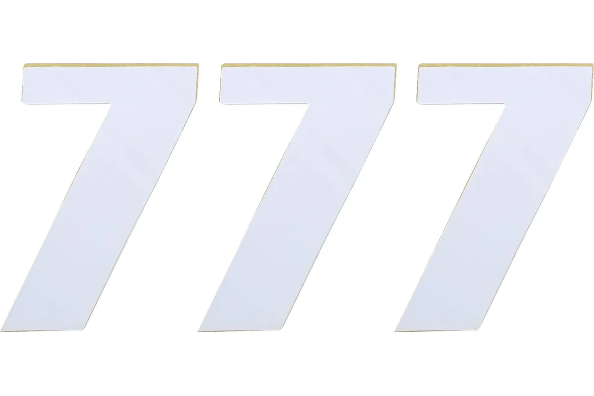 NUMBER MSE 7 4.5 WHITE