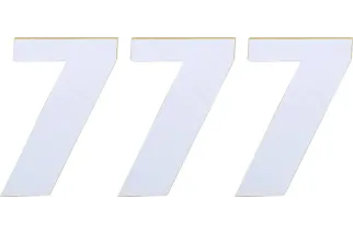 NUMBER MSE 7 4.5 WHITE