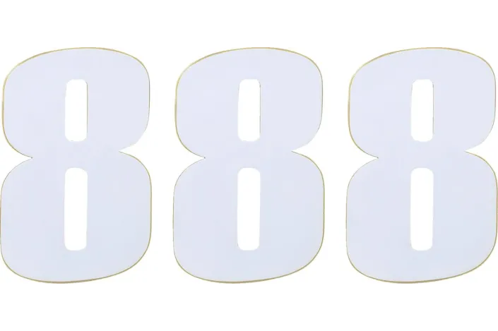 NUMBER MSE 8 4.5 WHITE