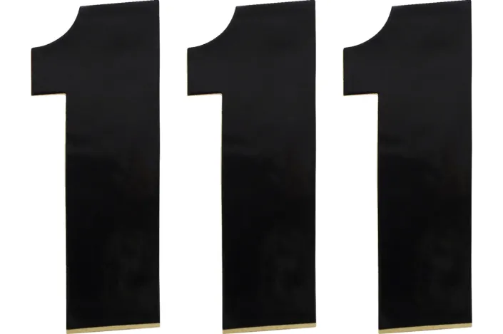 NUMBER MOOSE 1 6 BLACK