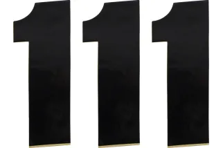 NUMBER MOOSE 1 6 BLACK