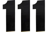 NUMBER MOOSE 1 6 BLACK