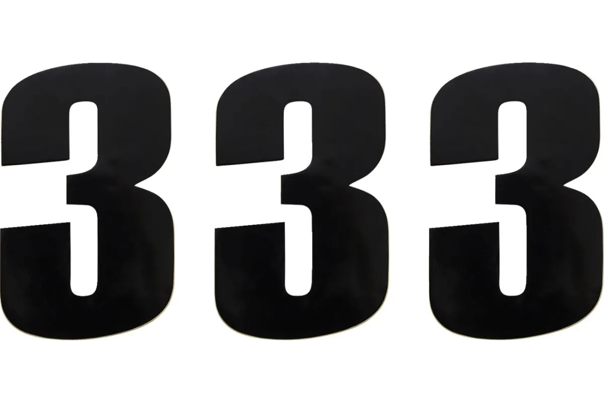 NUMBER MOOSE 3 6 BLACK