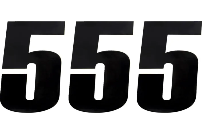 NUMBER MOOSE 5 6 BLACK