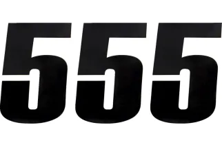NUMBER MOOSE 5 6 BLACK