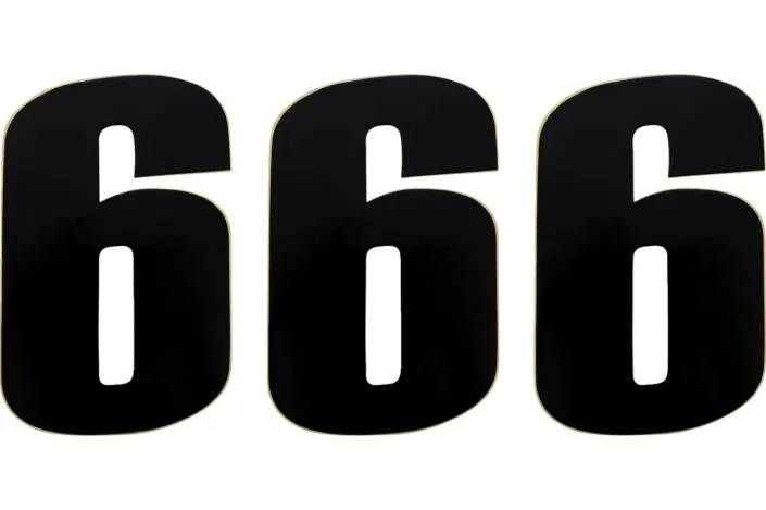 NUMBER MOOSE 6 6 BLACK
