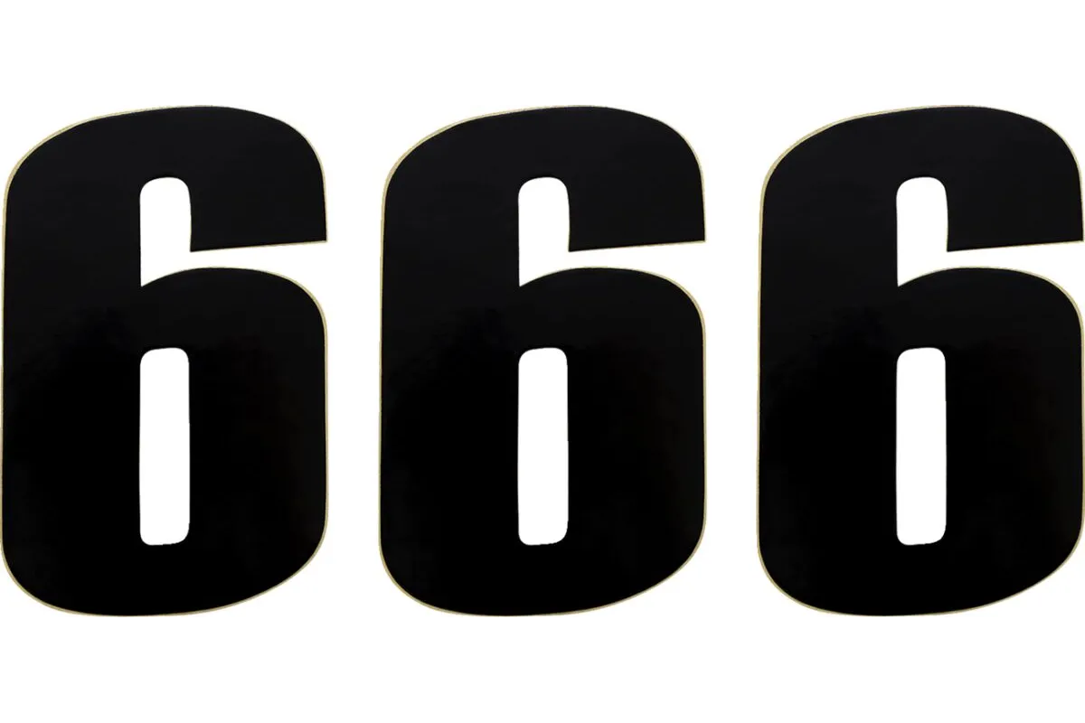 NUMBER MOOSE 6 6 BLACK