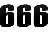 NUMBER MOOSE 6 6 BLACK