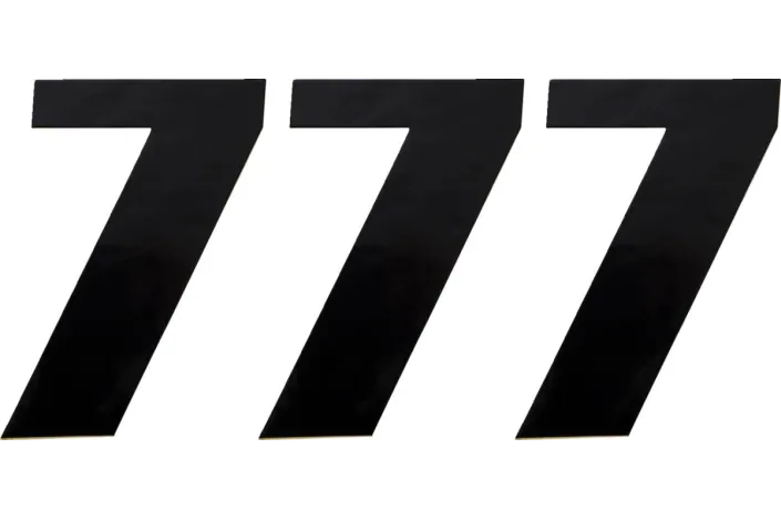 NUMBER MOOSE 7 6 BLACK