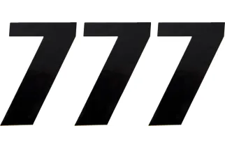 NUMBER MOOSE 7 6 BLACK