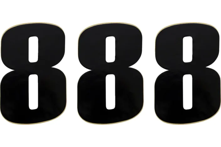 NUMBER MOOSE 8 6 BLACK