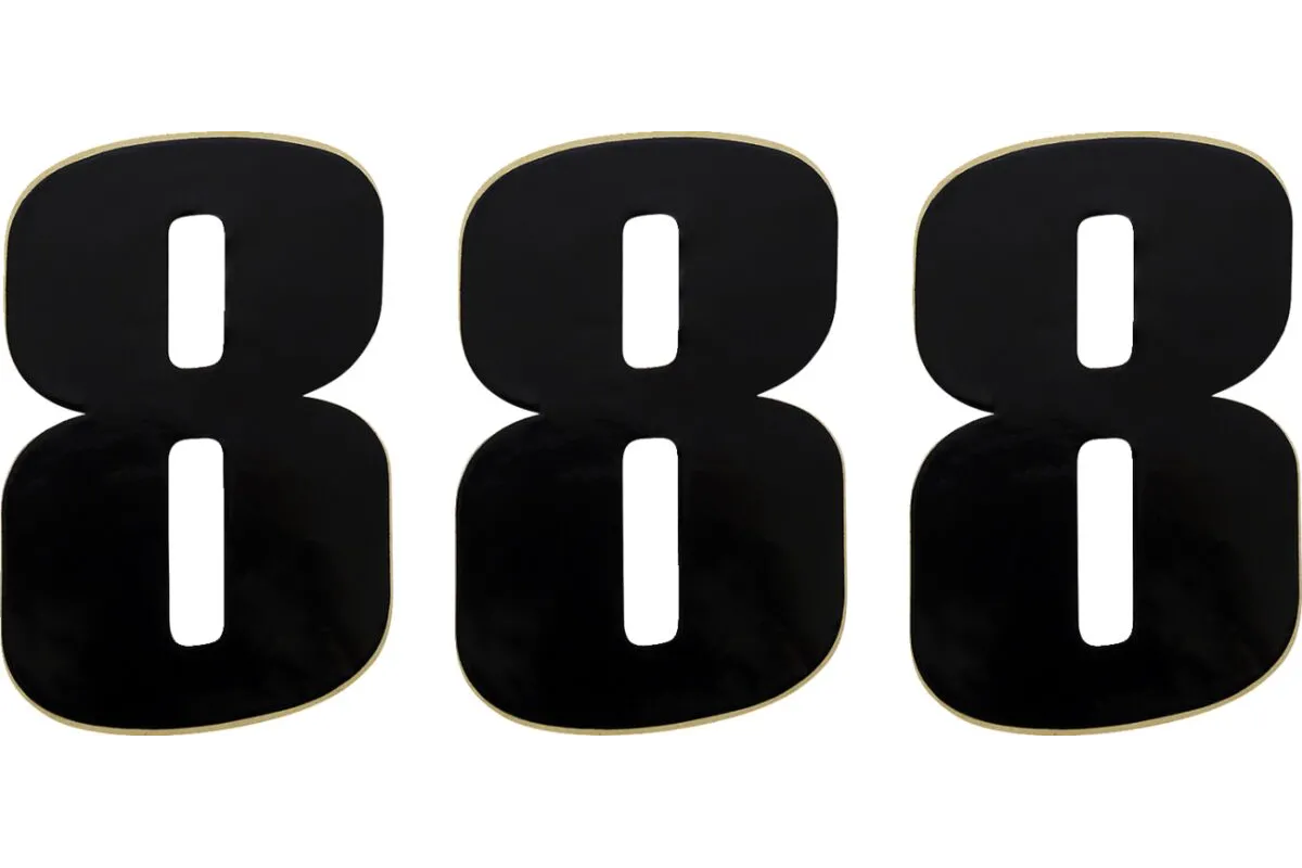 NUMBER MOOSE 8 6 BLACK