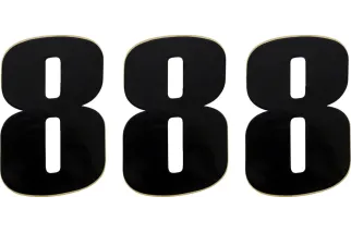 NUMBER MOOSE 8 6 BLACK