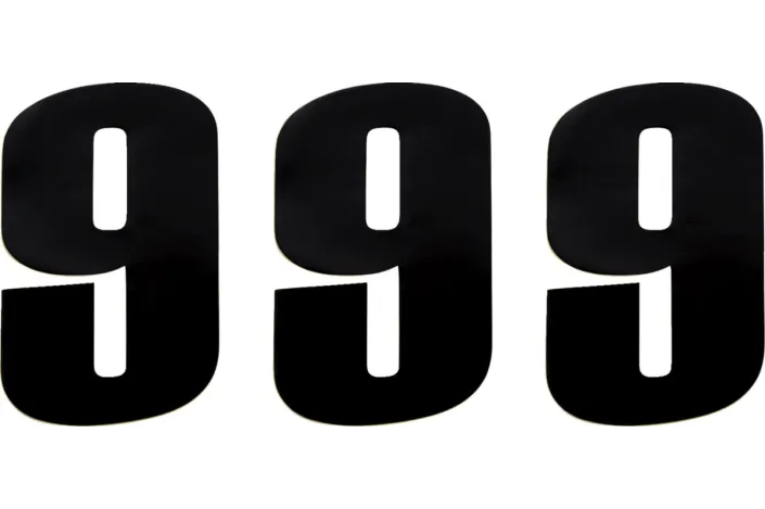 NUMBER MOOSE 9 6 BLACK