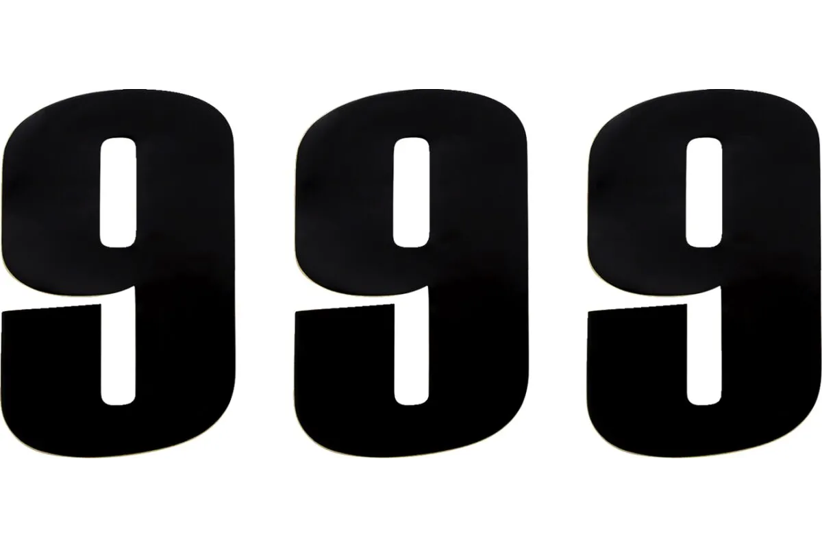 NUMBER MOOSE 9 6 BLACK
