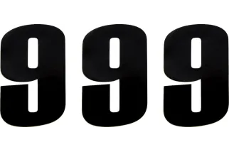 NUMBER MOOSE 9 6 BLACK
