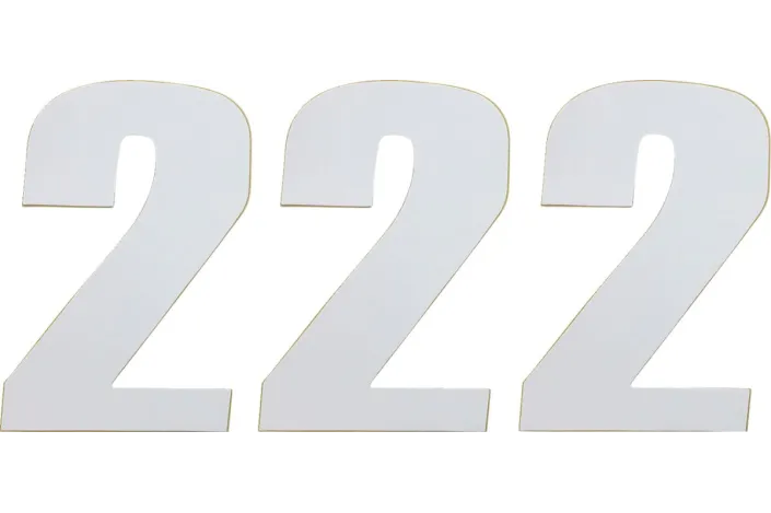 NUMBER MOOSE 2 6 WHITE
