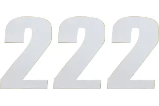 NUMBER MOOSE 2 6 WHITE