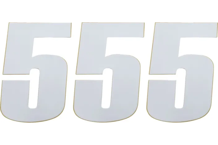 NUMBER MOOSE 5 6 WHITE