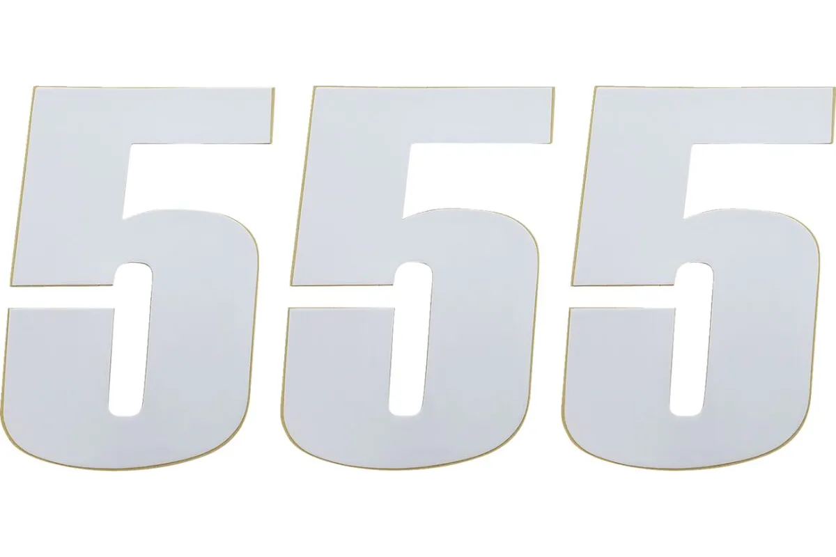 NUMBER MOOSE 5 6 WHITE