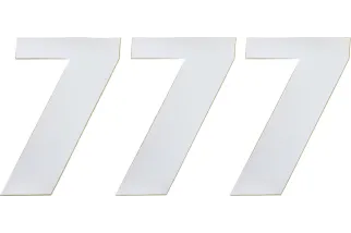 NUMBER MOOSE 7 6 WHITE