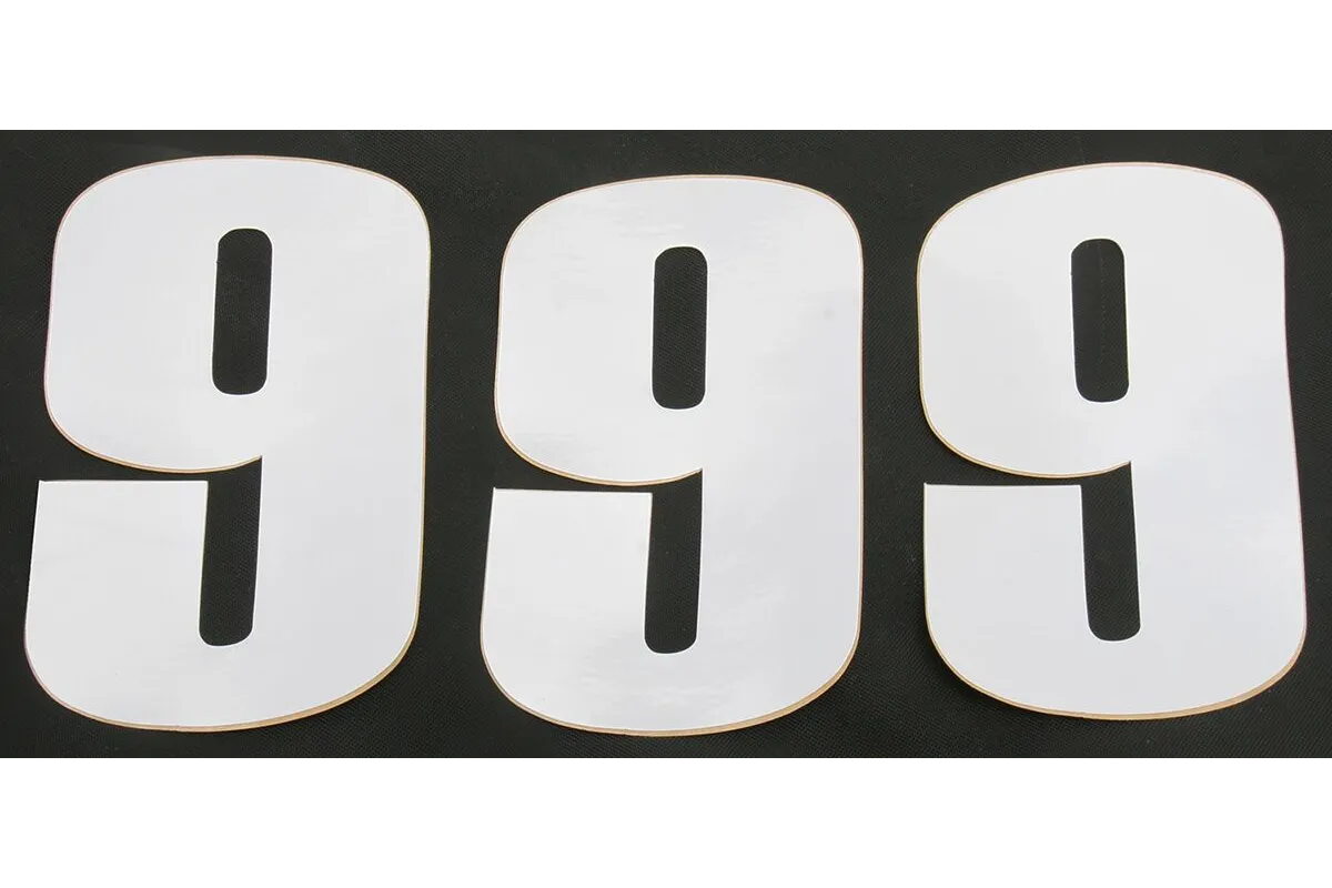 NUMBER MOOSE 9 6 WHITE