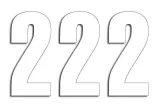 NUMBER 2 13X7CM WH