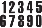 NUMBER 2 13X7CM BK
