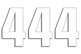 NUMBER 4 16X7.5CM WH