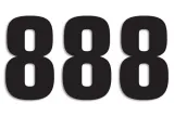 NUMBER 8 16X7.5CM BK