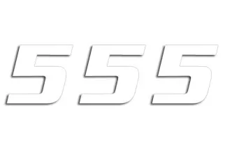 NUMBER 5 16x20CM WH