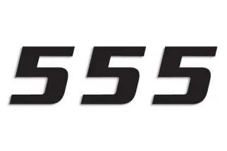 NUMBER 5 16x20CM BK
