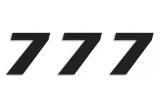 NUMBER 7 16x20CM BK