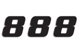 NUMBER 8 16x20CM BK