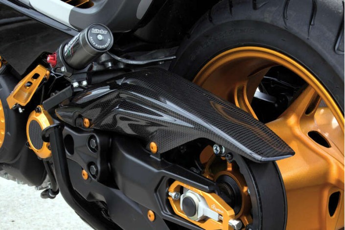 Carter de courroie LIGHTECH carbone brillant