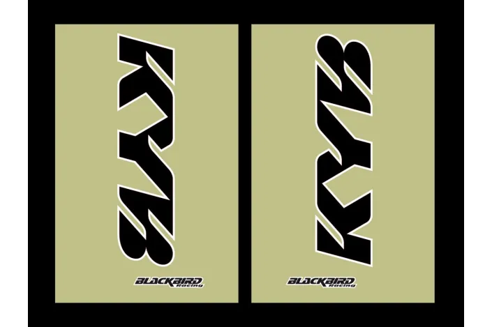 FORK STICKERS KYB BLK