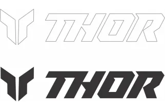 DECAL THOR 6PK 3IN BK WH