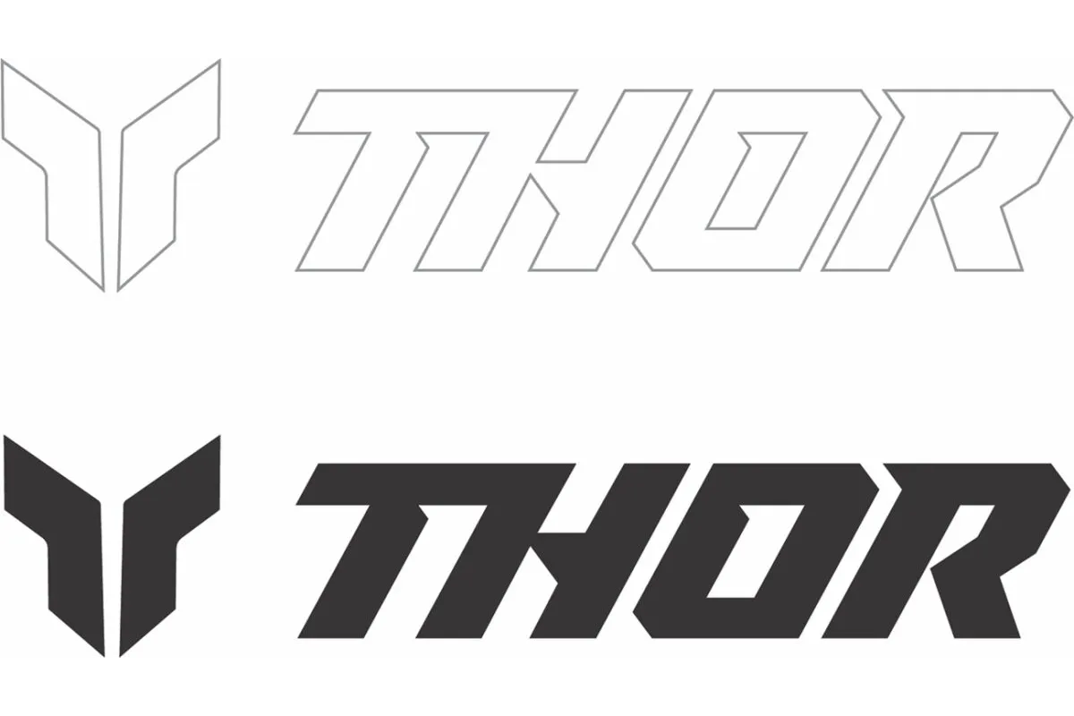 DECAL THOR 6PK 9 IN BK WH