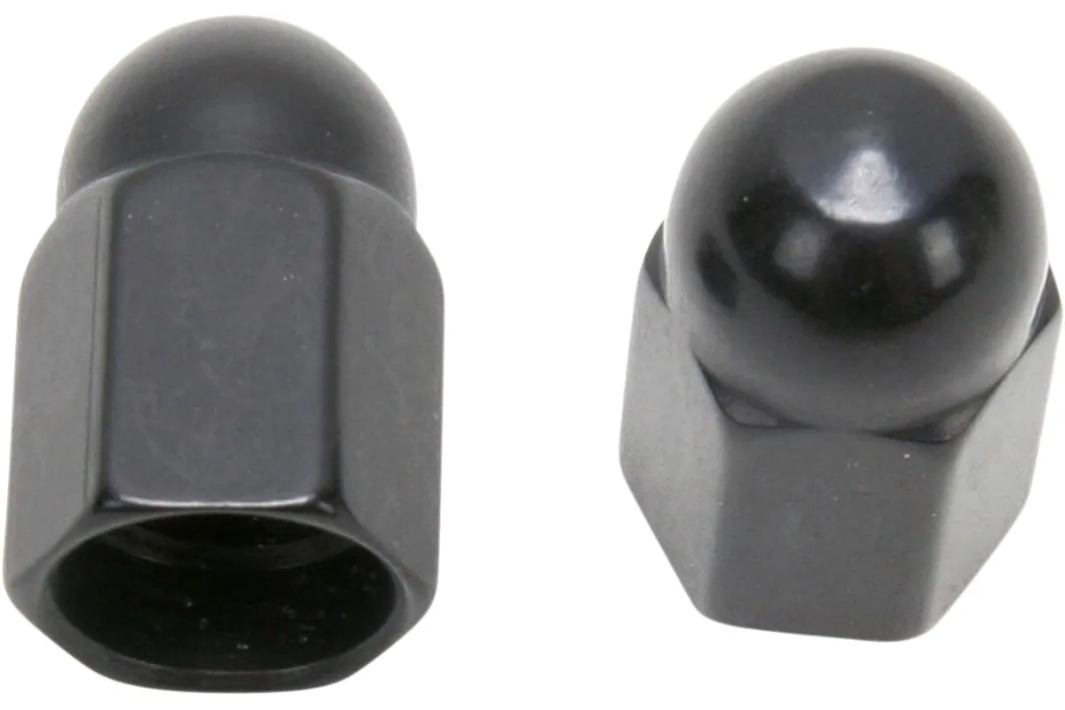 BLK ANODIZED VALVE CAPS