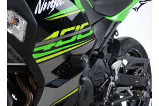 Tampons de protection R&G RACING Aero noir Kawasaki Ninja 400