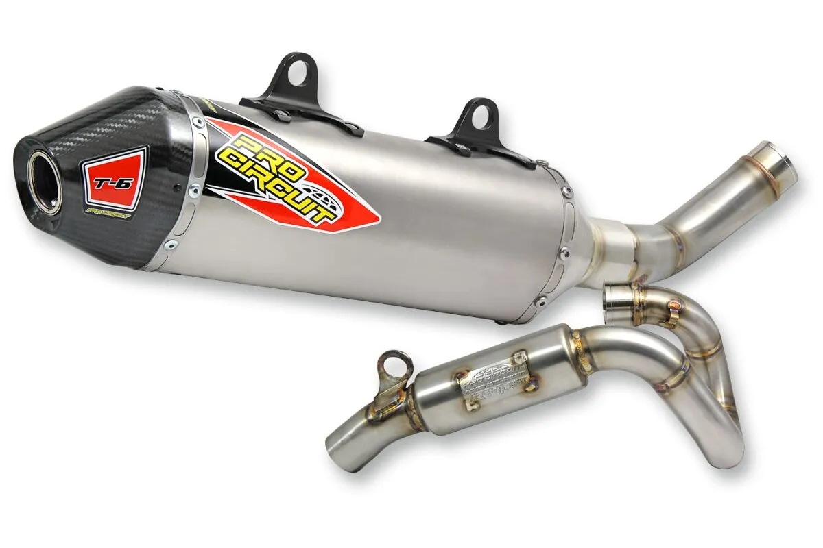 EXHAUST T6 SS/TI/CF KTM 250