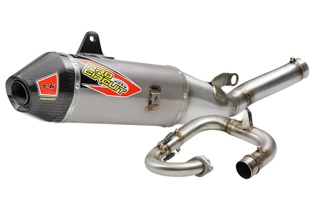 EXHAUST T6 SS/TI/CF YAM 250